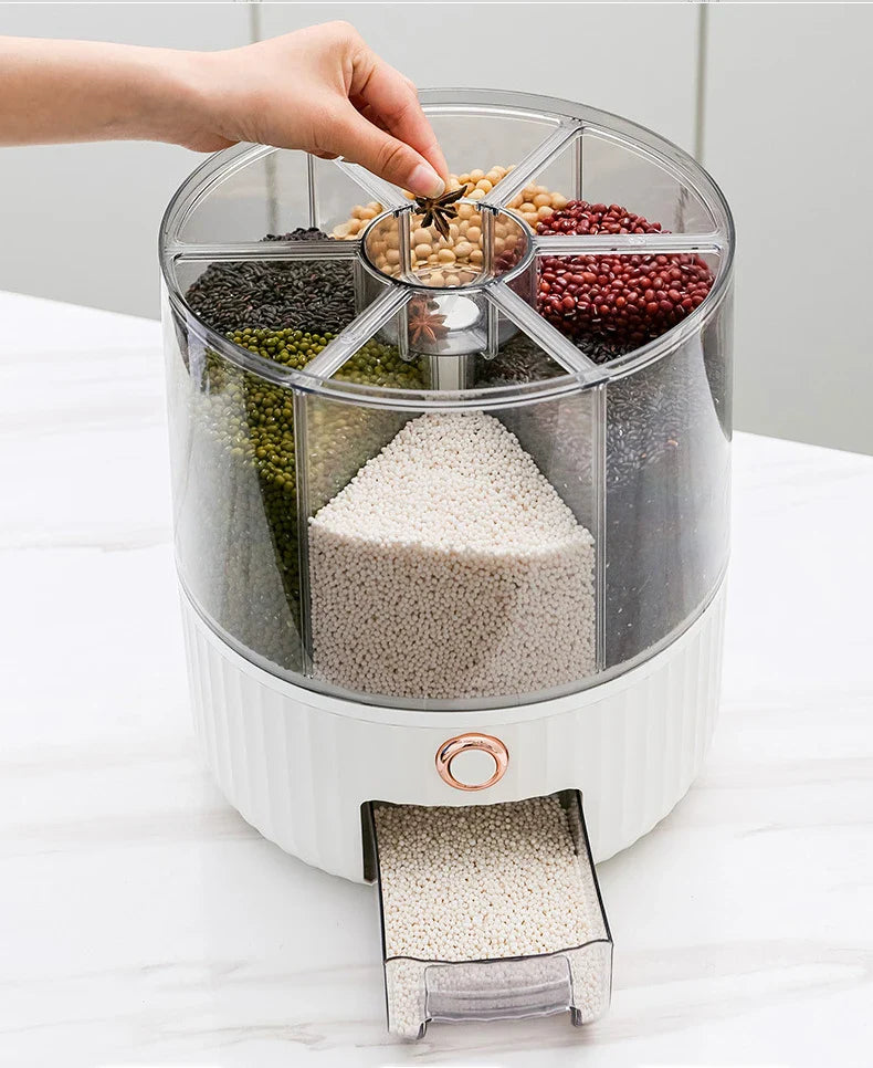 360° Rotating Food Dispenser - Cereal & Grain Box