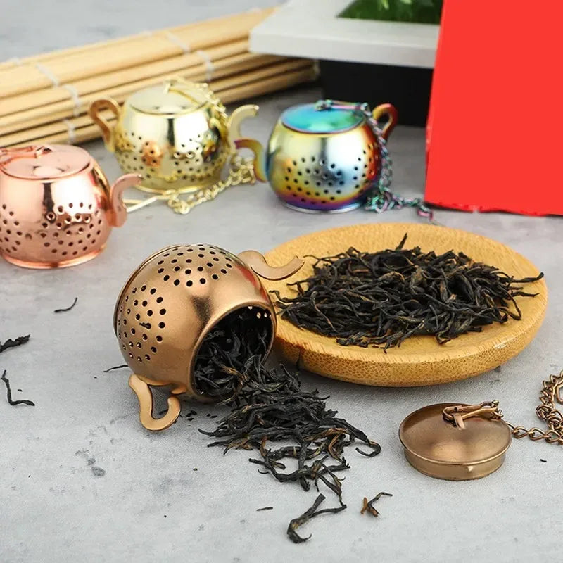 Stainless Steel Kettle-Shape Tea Infuser – Durable Teapot Design