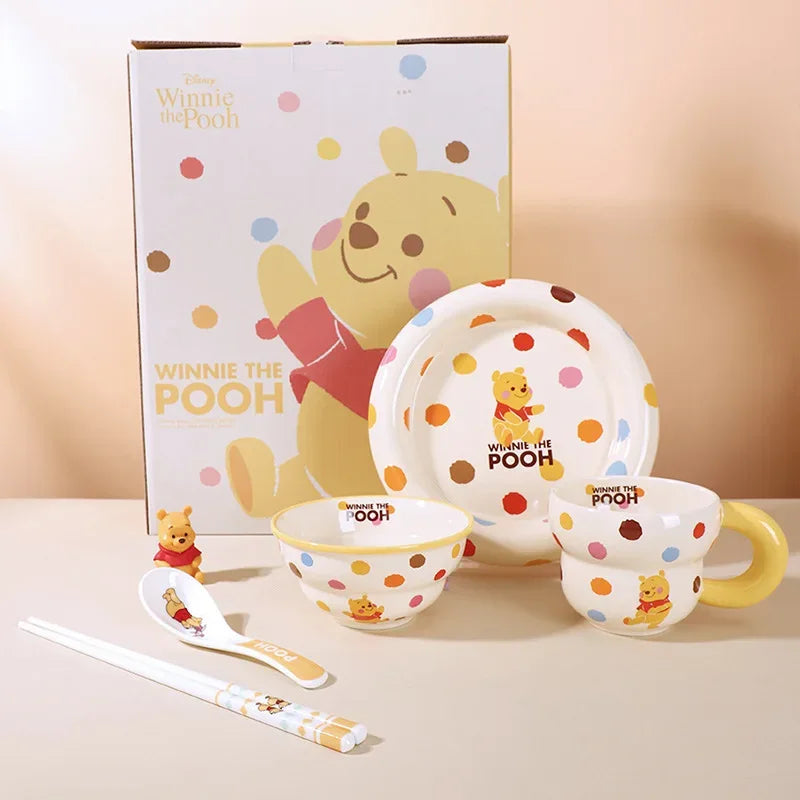Winnie the Pooh 6-Piece Kids Meal Set – Gift Box Included