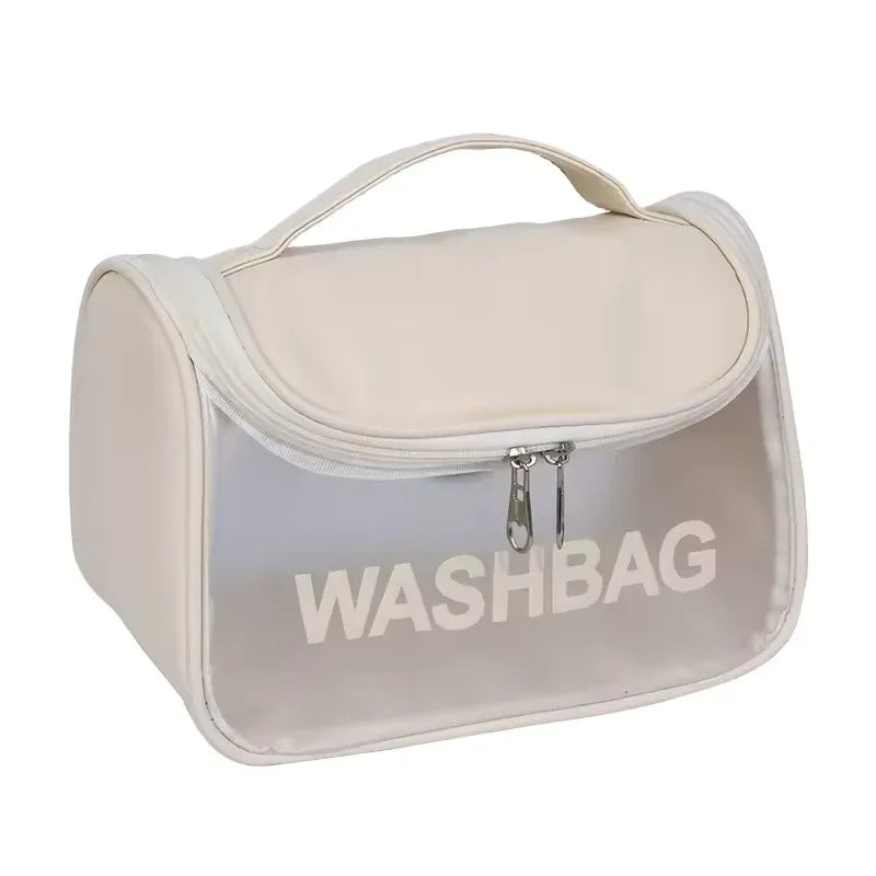 Women’s Transparent PVC Cosmetic Bag – Waterproof Travel Toiletry Organizer