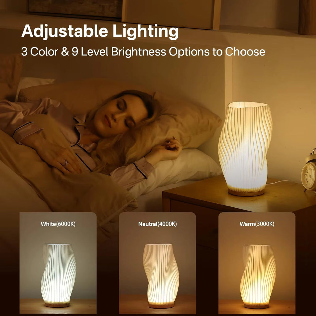 Premium LED Vase Lamp – Decorative Floral Mood Light & Modern Flower Vase