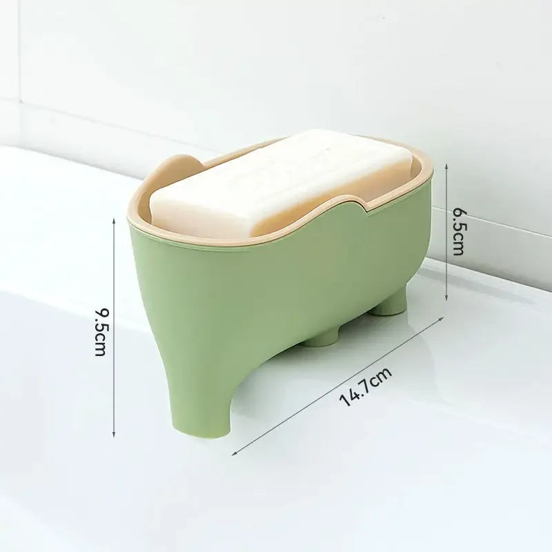 Double-Layer Elephant Soap Box – Bathroom Organizer