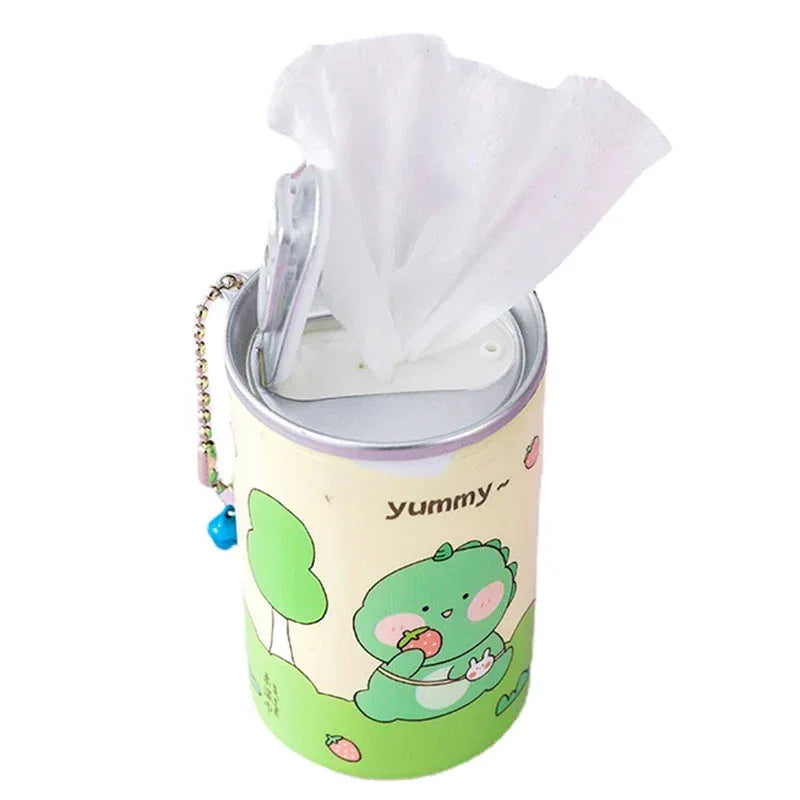 Portable Cartoon Canned Wet Wipes – 30 Sheets Travel Pack