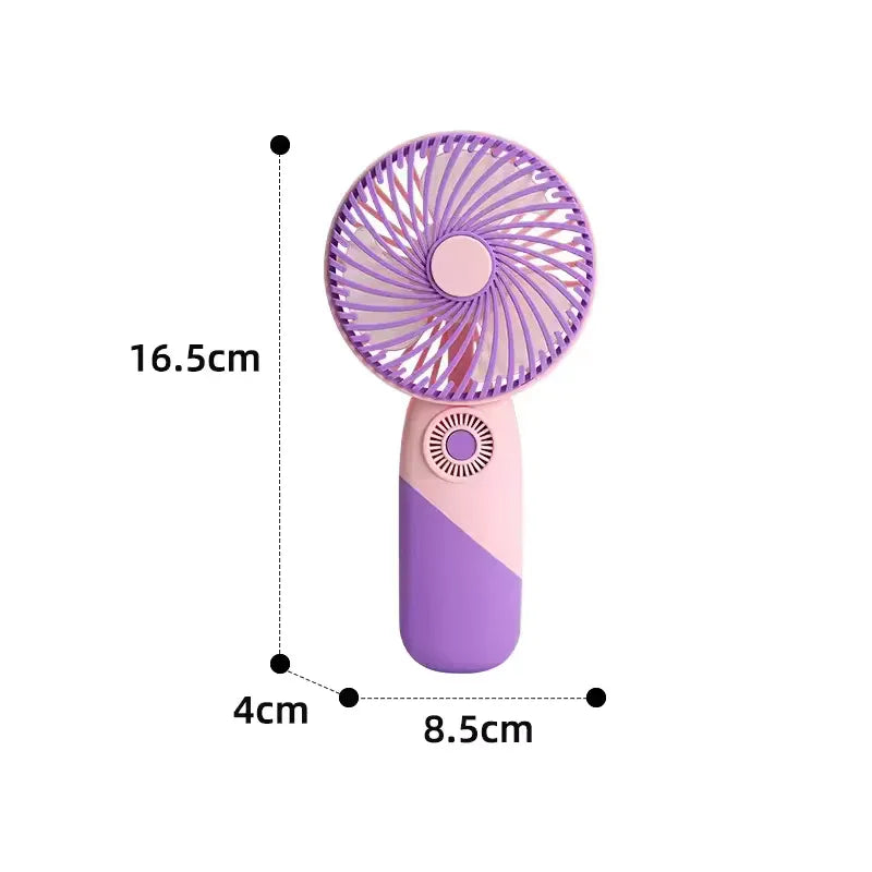 Portable Mini USB Fan – Cute Cartoon Design, 3-Speed Adjustable