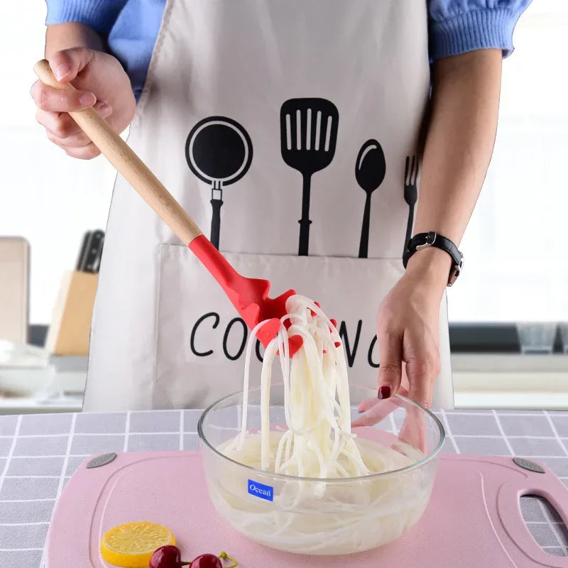 Silicone Noodle Scoop & Spaghetti Fork