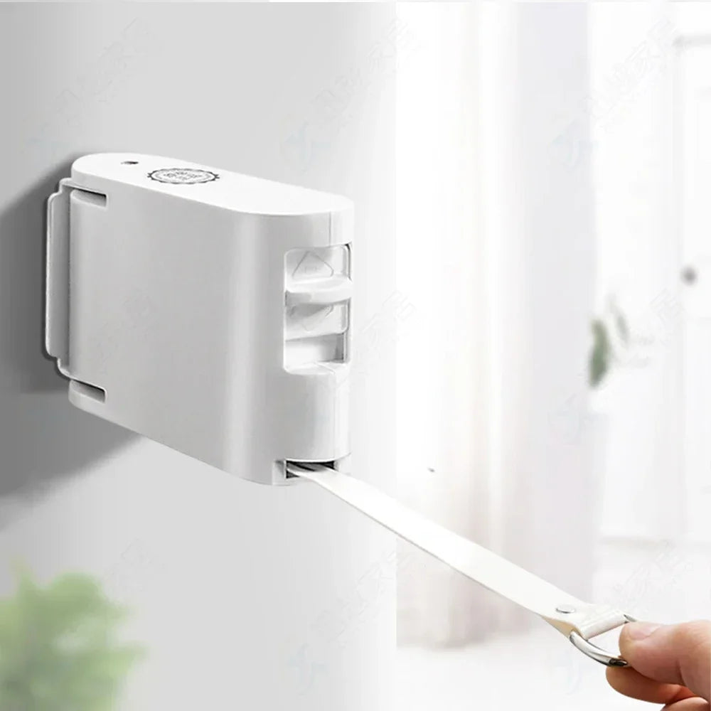 Wall-Mounted Retractable Clothes Drying Rack