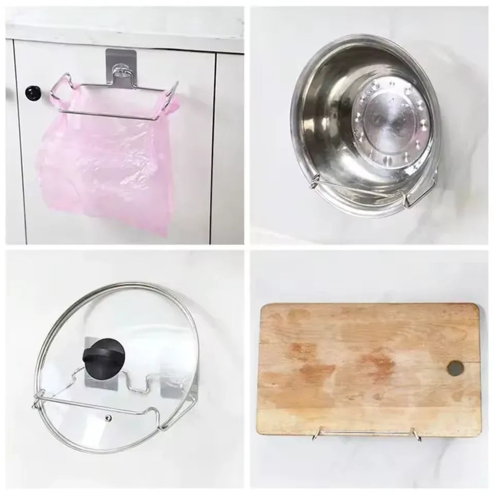 Kitchen Trash Rack – Cabinet Door Garbage Bag Holder