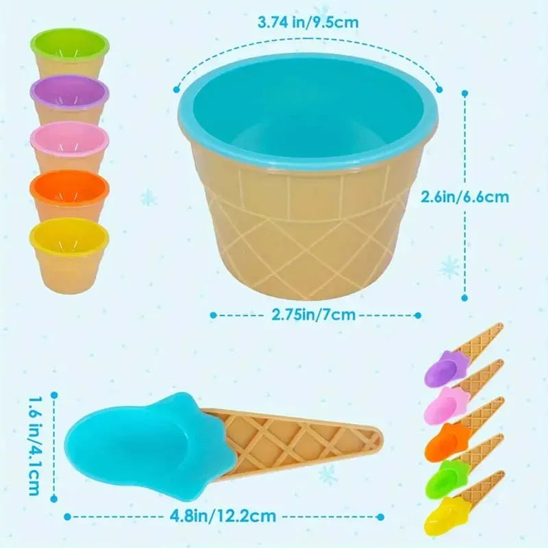 Ice Cream Cup with Spoon – Dessert Serving Bowl
