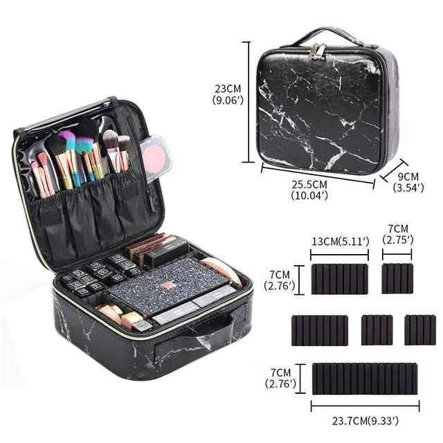 Diamond Cut Cosmetic Bag for Makeup and Essentials