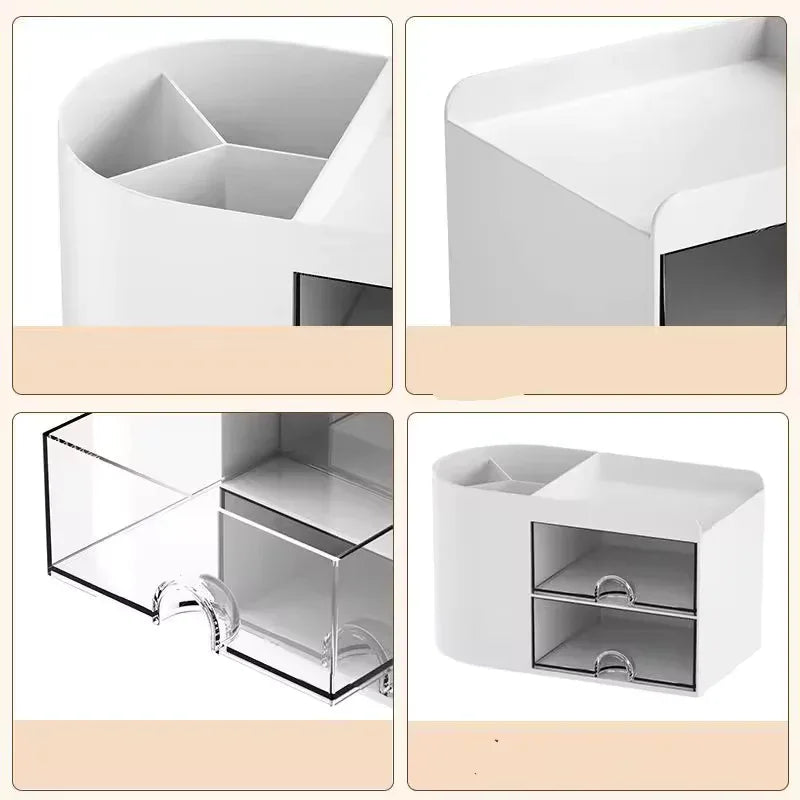 Pen holder office desktop storage box, large capacity student stationery sorting box, desk storage shelf