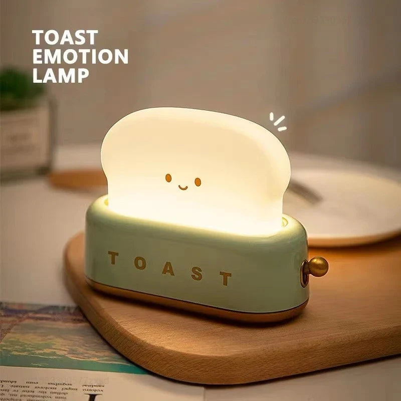 Cute Toast Night Light – Adjustable Soft Glow