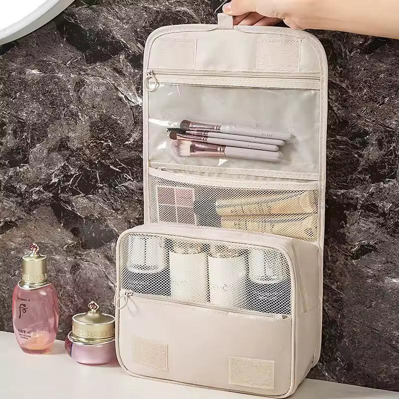 Travel Hanging Makeup Bag – Large Capacity Washable Organizer