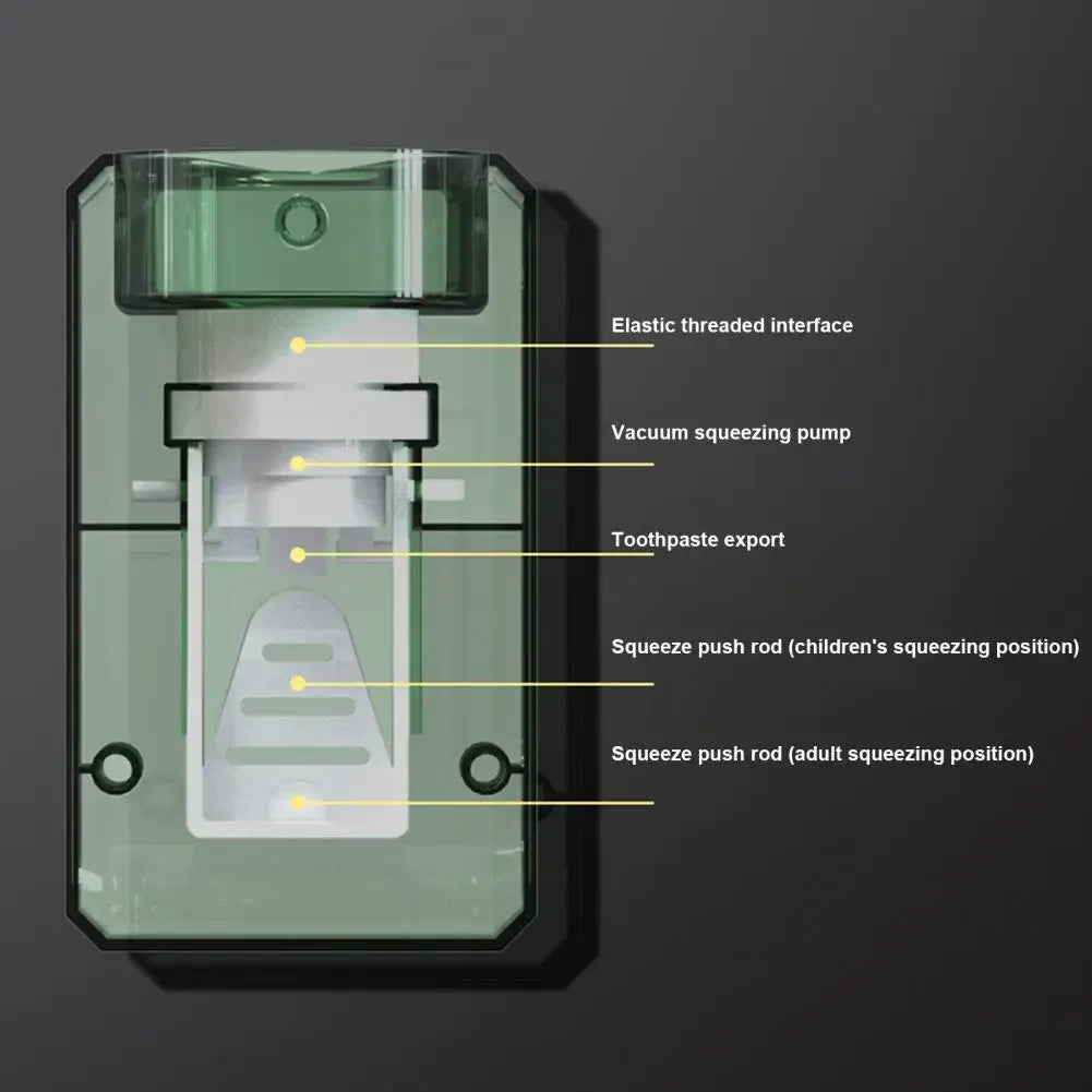 Hands-Free Automatic Toothpaste Dispenser – Wall Mounted Space-Saving Holder
