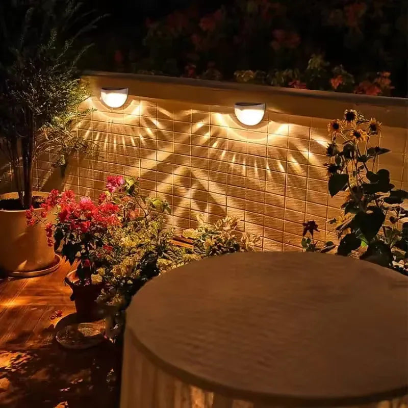 6 LED Solar Fence Lights – Pack of 4 Waterproof Outdoor Lamps