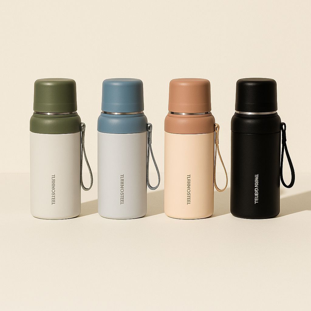 Premium PureSip Vacuum Thermo Bottle - 600ml Insulated (Random Color)