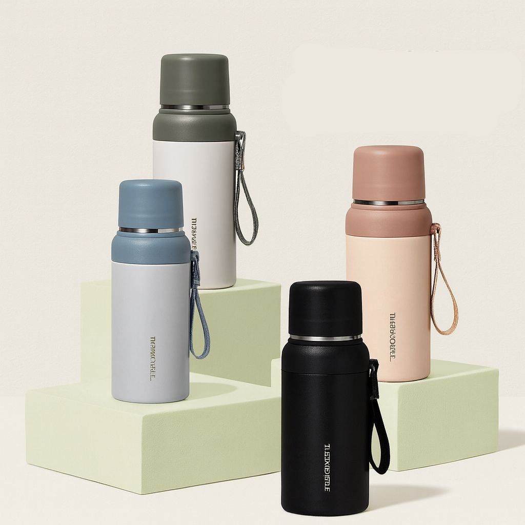 Premium PureSip Vacuum Thermo Bottle - 600ml Insulated (Random Color)