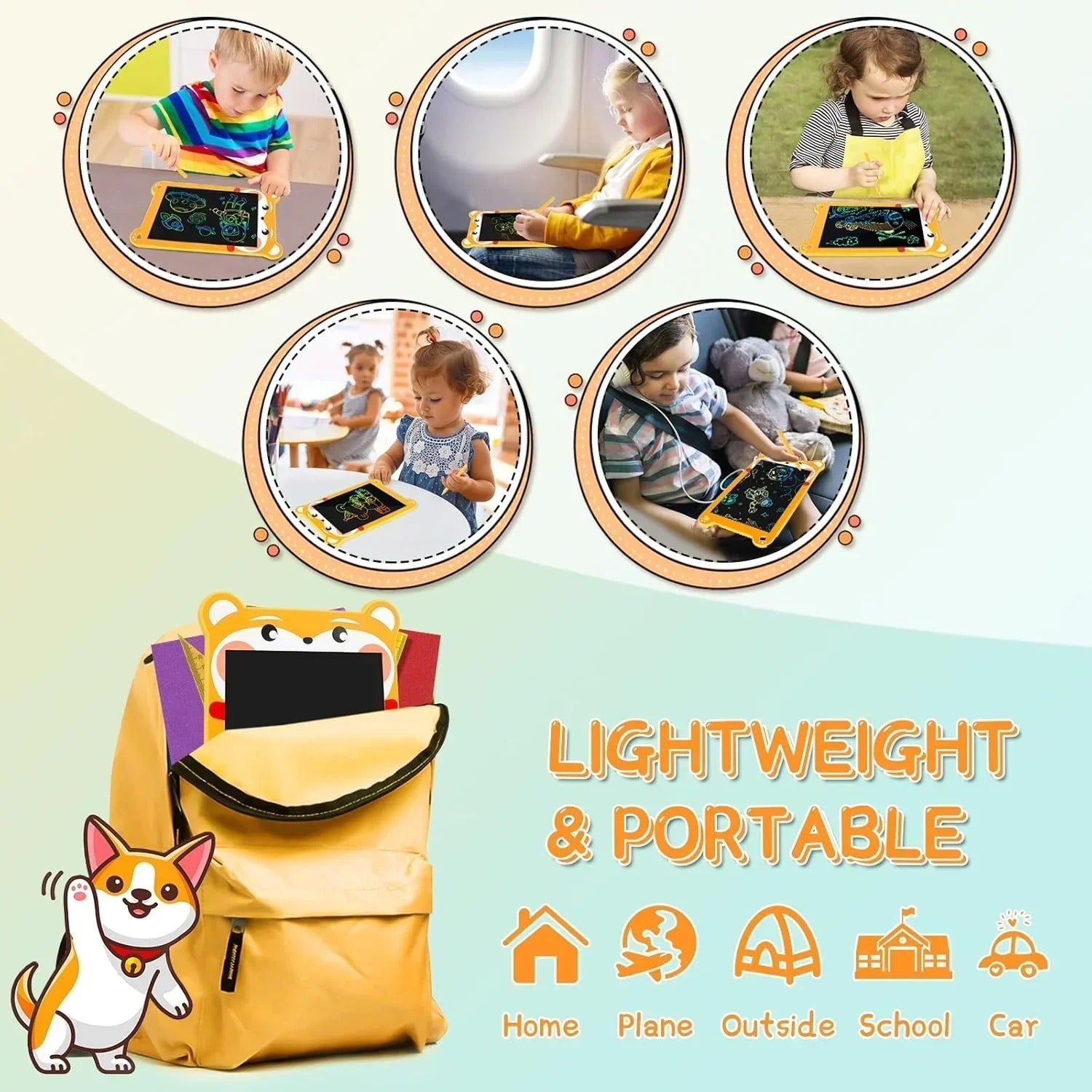 LCD Writing Tablet for Kids – Digital Drawing Pad