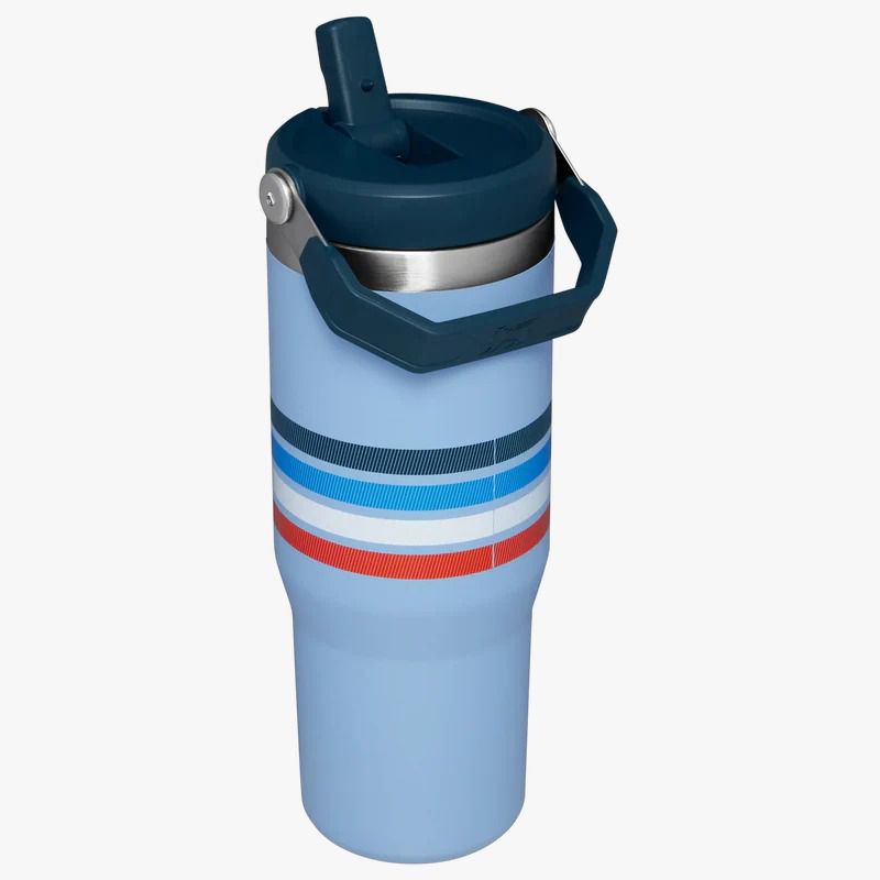Stanley IceFlow 30oz Cornflower Stripe – Leak-Proof Tumbler