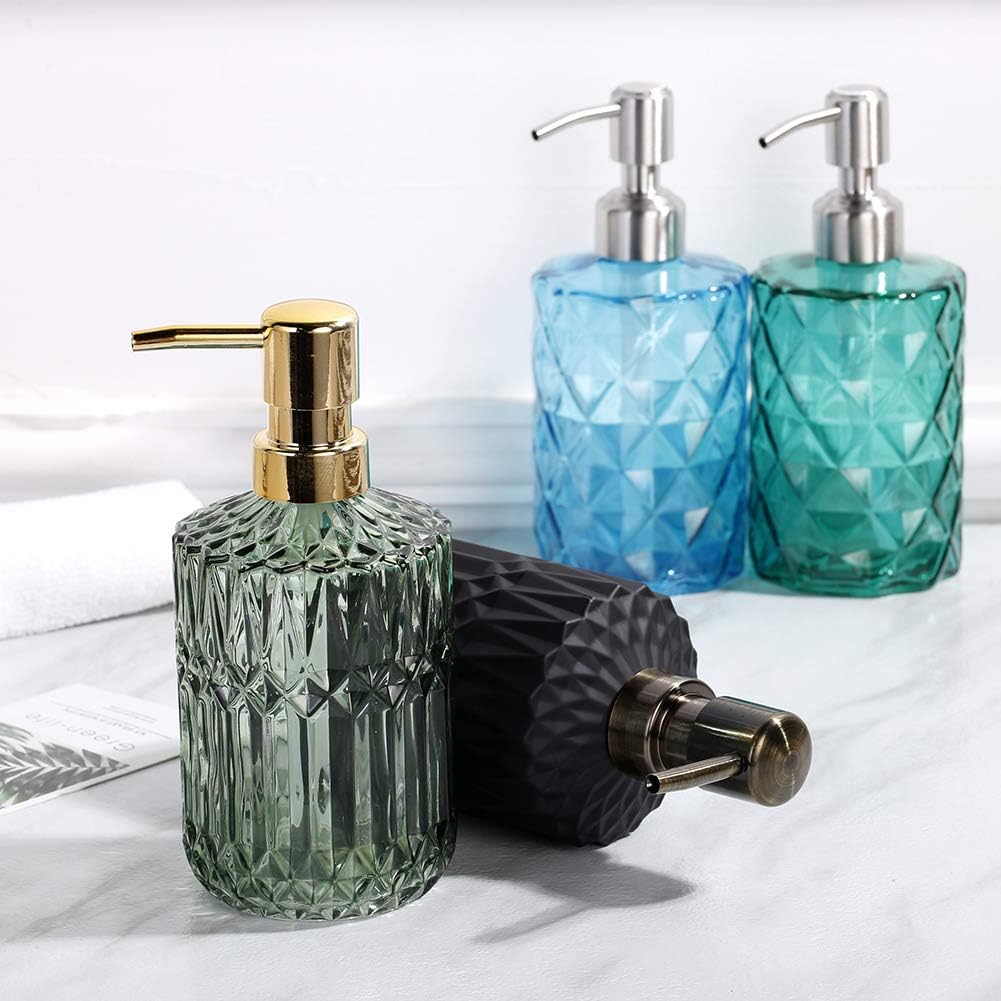 Luxury Ribbed Design Soap Dispenser(Random Colours)