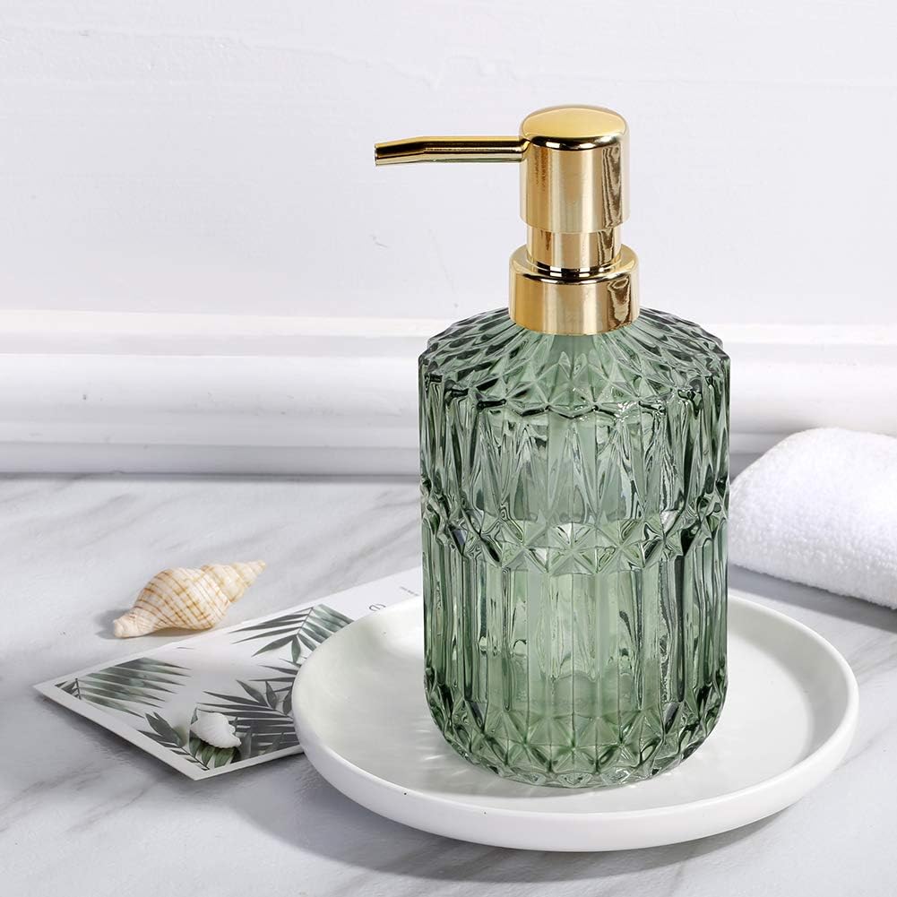 Luxury Ribbed Design Soap Dispenser(Random Colours)