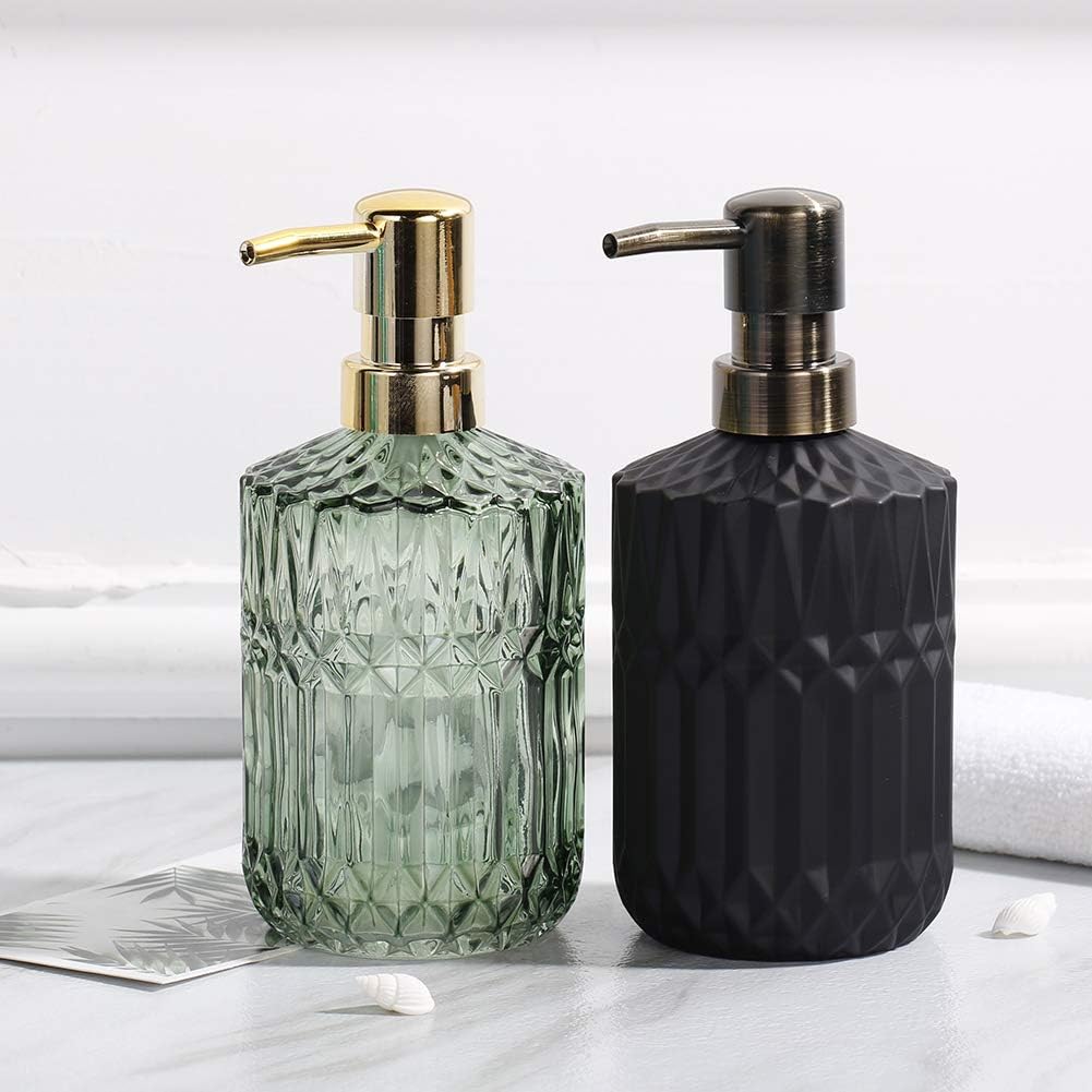 Luxury Ribbed Design Soap Dispenser(Random Colours)