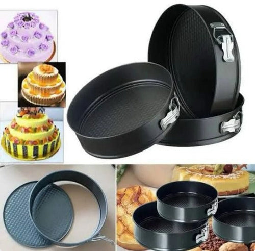 3 Piece Non-Stick Springform Cake Pan Set (18/20/22 cm)