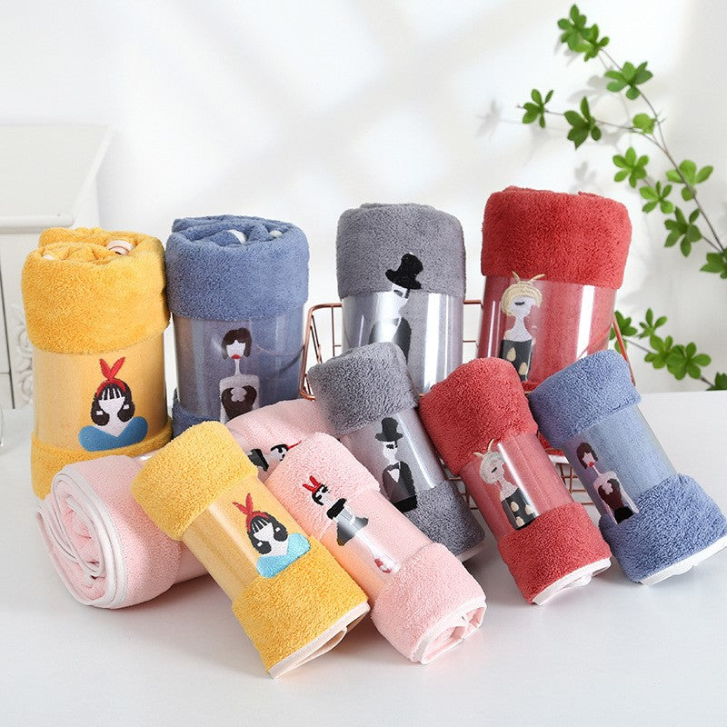 Ultra Soft Striped Towel Set – Highly Absorbent Bath & Kitchen Towels