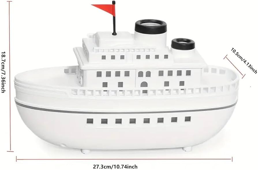 Ship Voyager Steam Flame Aroma Diffuser - LED Humidifier