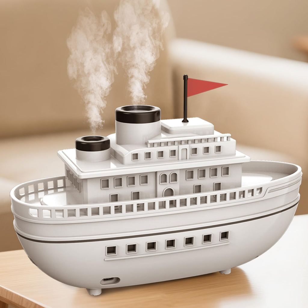 Ship Voyager Steam Flame Aroma Diffuser - LED Humidifier