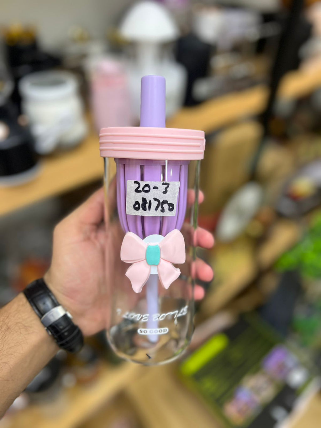 Aesthetic Sipper Glass Cup – Minimalist Tumbler with Straw