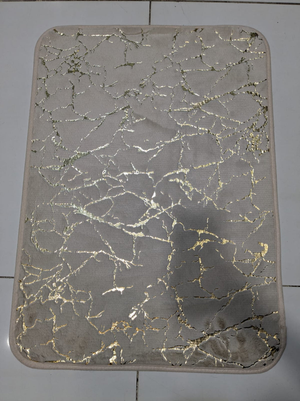Golden Plush Luxurious Gold Stripe Mats