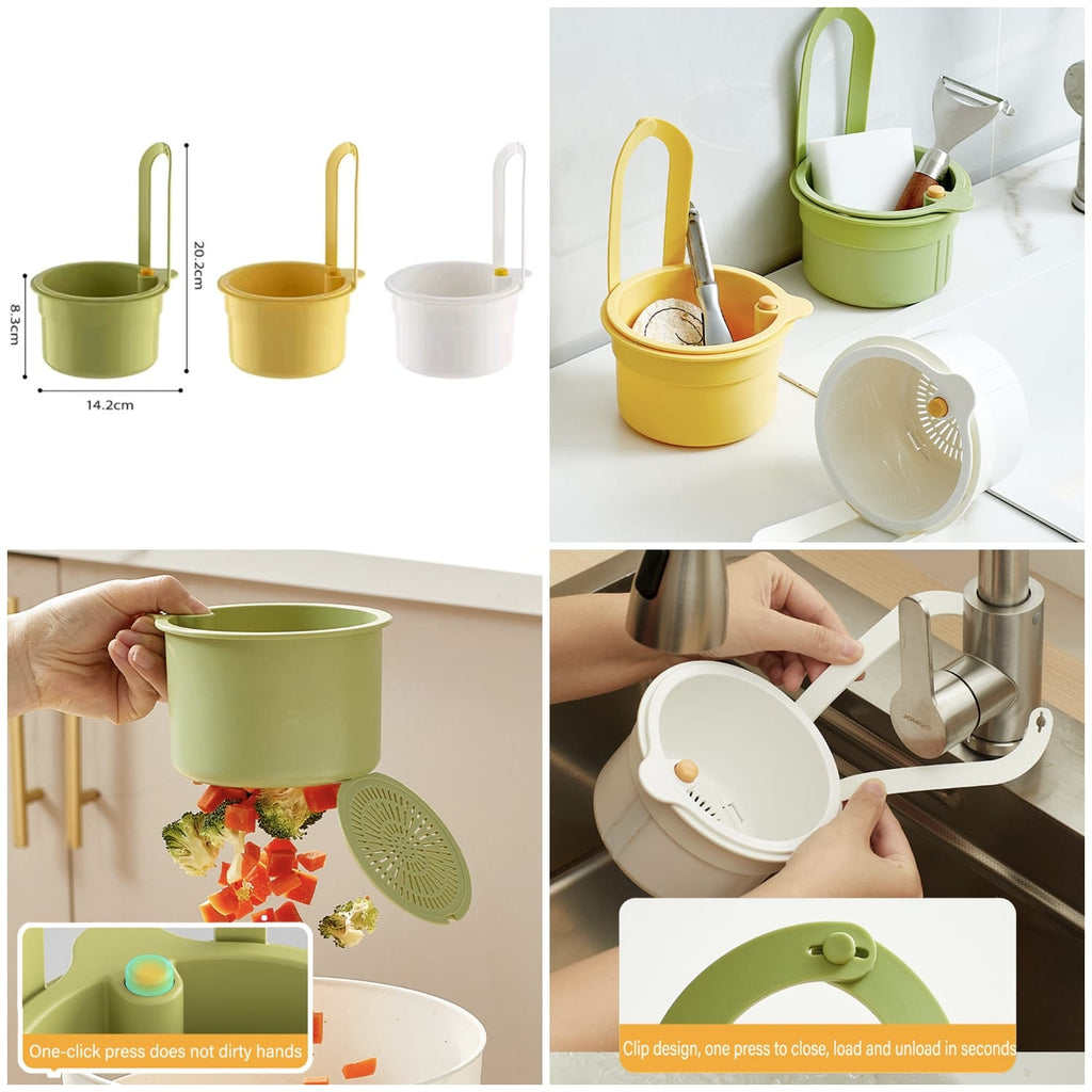 2-in-1 Adjustable Sink Drain Basket