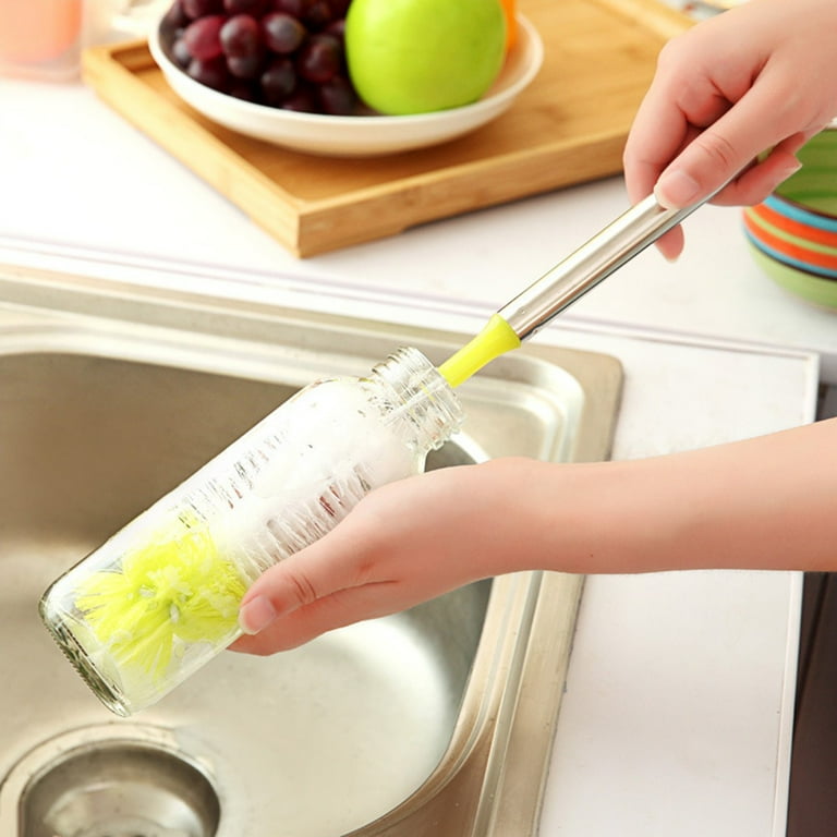 Premium Long-Handle Water Bottle Cleaning Brush