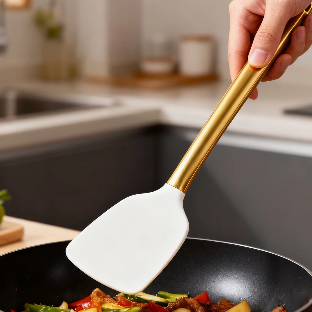 15-Piece Premium Silicone Cooking Utensil Set – Food-Grade Heat Resistant Tool Kit