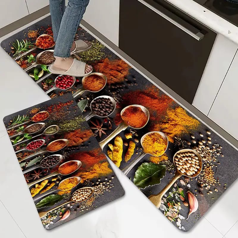 Premium 2-Piece Anti-Slip Runner Set – Large Waterproof Nappa Fabric Mats