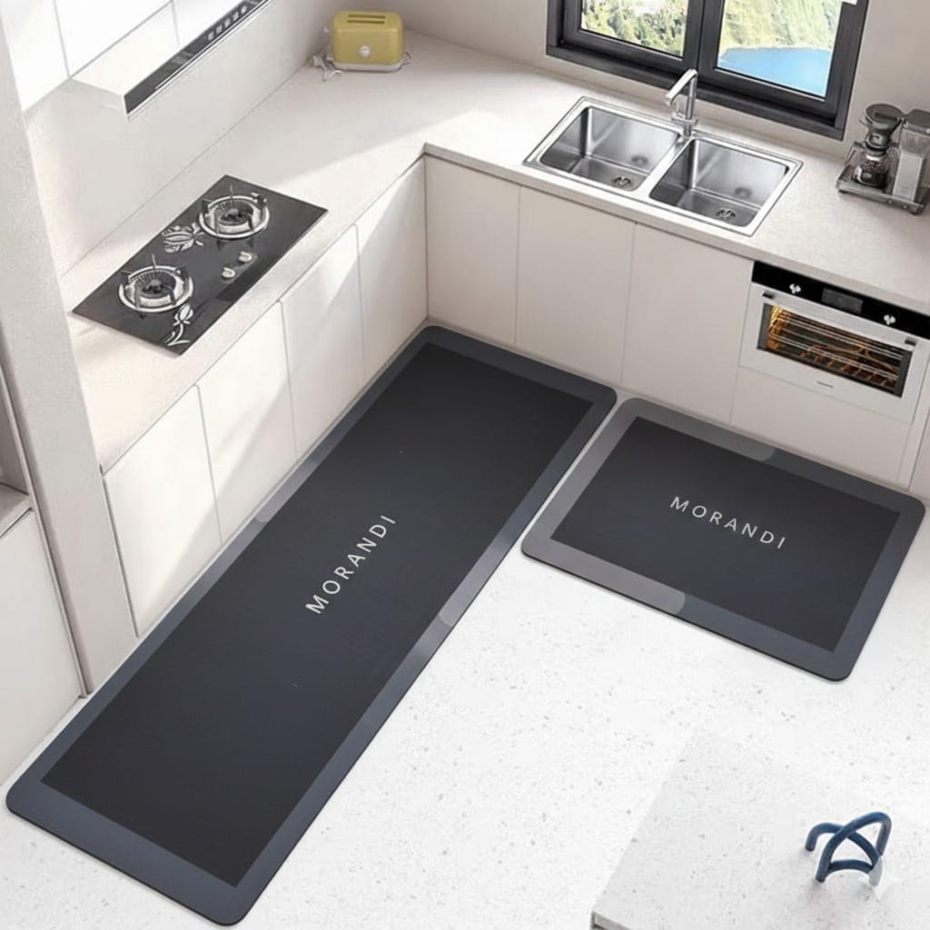 Premium 2-Piece Anti-Slip Runner Set – Large Waterproof Nappa Fabric Mats