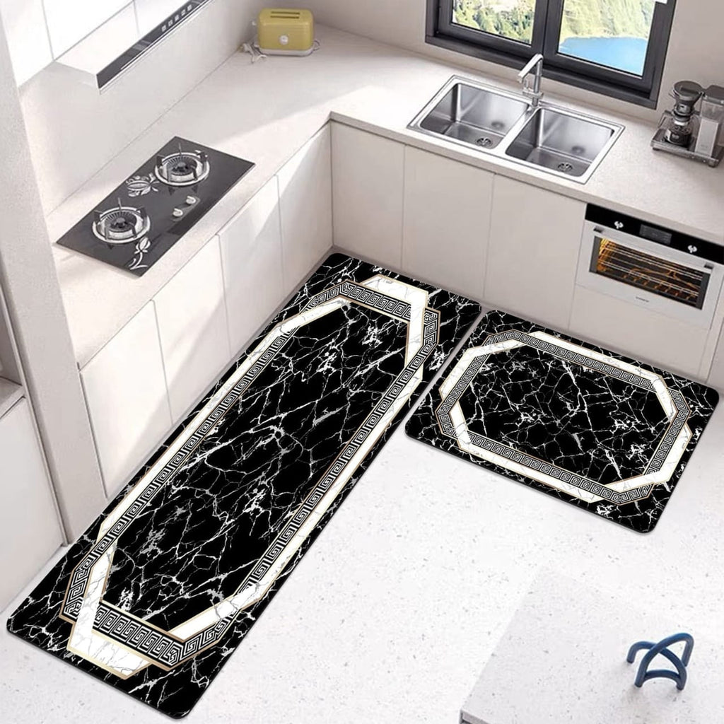 Premium 2-Piece Anti-Slip Runner Set – Large Waterproof Nappa Fabric Mats