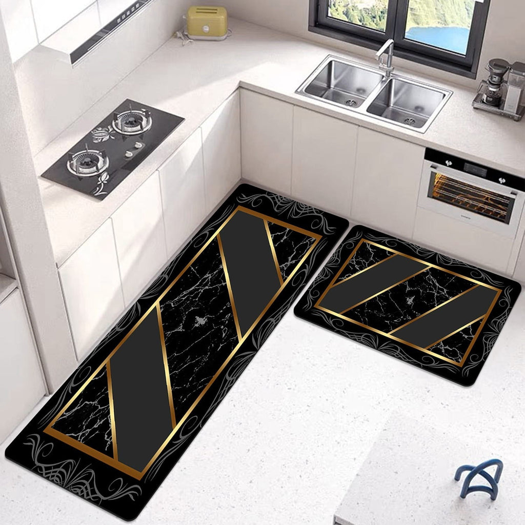 Premium 2-Piece Anti-Slip Runner Set – Large Waterproof Nappa Fabric Mats