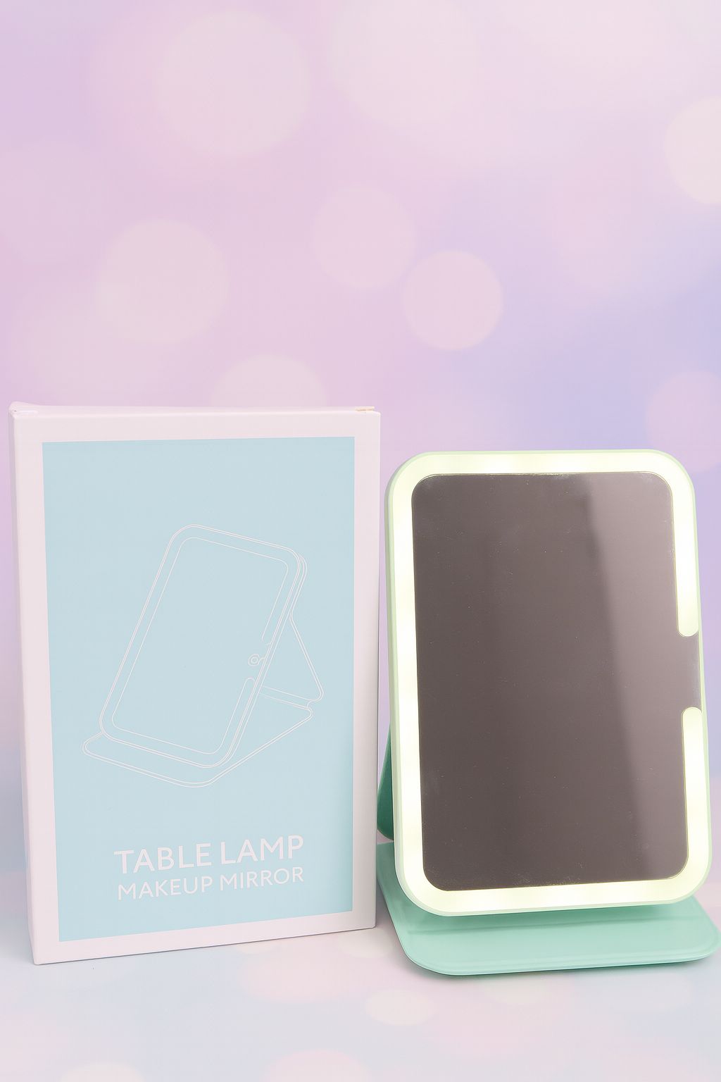 Portable LED Table Lamp Makeup Mirror