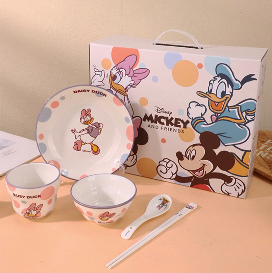 Mickey & Friends Ceramic Crockery – 6-Piece Premium Gift Set