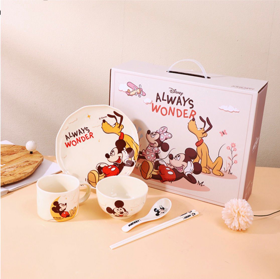 Mickey & Friends Ceramic Crockery – 6-Piece Luxury Kids Set