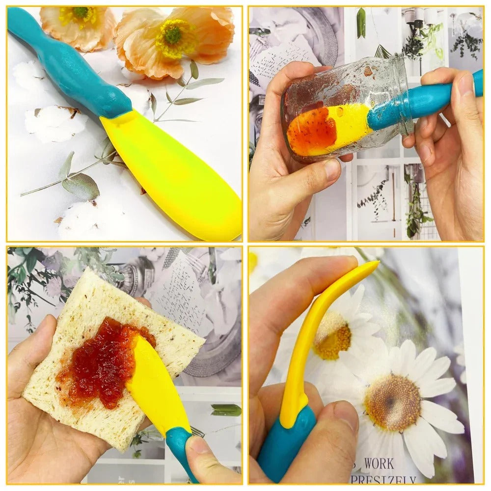 Jar Spatula Scraper Tool - Long Handle Design