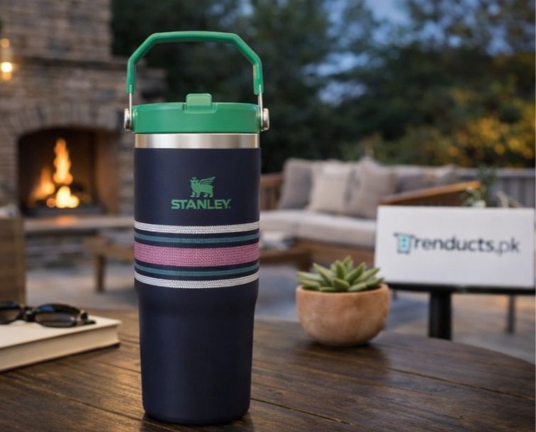 Stanley IceFlow 30oz Navy Mesh – Leak-Proof Tumbler
