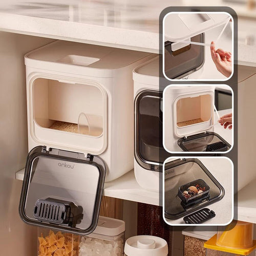 10kg Airtight Press-Type Rice & Grain Storage Box