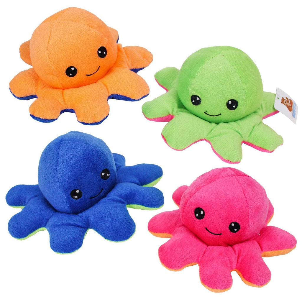 Reversible Plush Mood Octopus - Soft & Expressive Toy