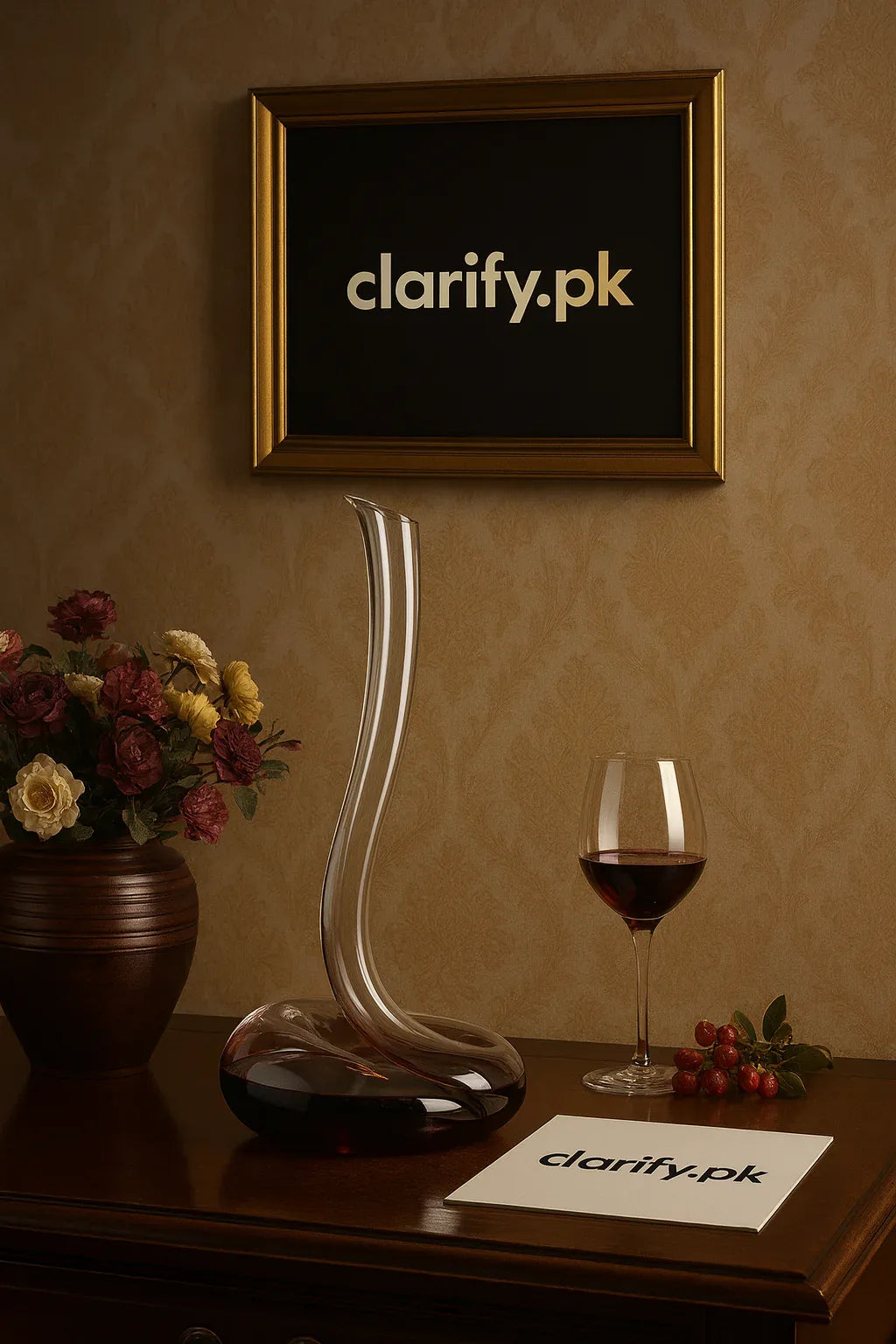 Handmade Crystal Pitcher – Decorative Glass Server for Beverages