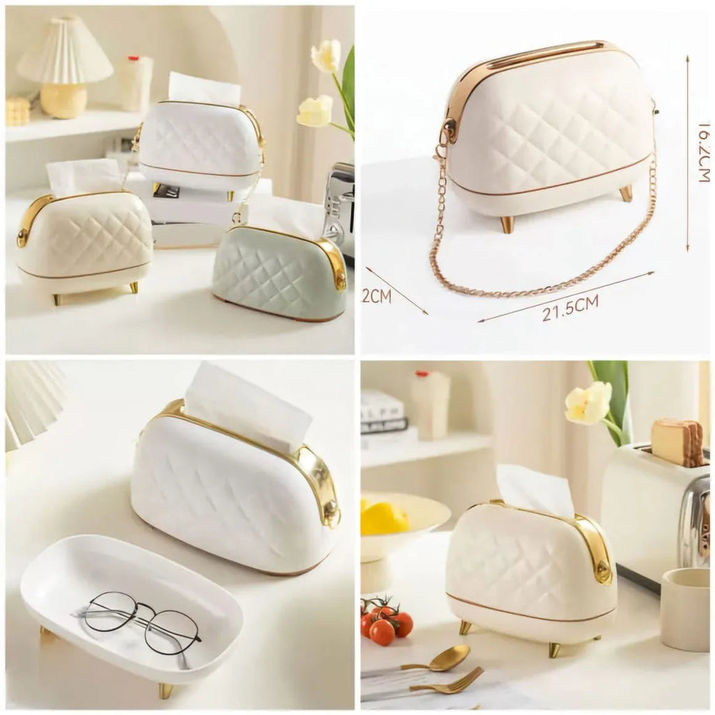 Luxury Purse Style Tissue Box – Elegant Tissue Holder