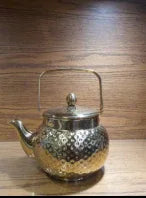 Premium Hammered Golden Stainless Steel Tea Kettle