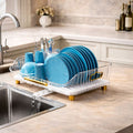 Acrylic Luxury Dish Drain Rack – Premium Countertop Drying Organizer
