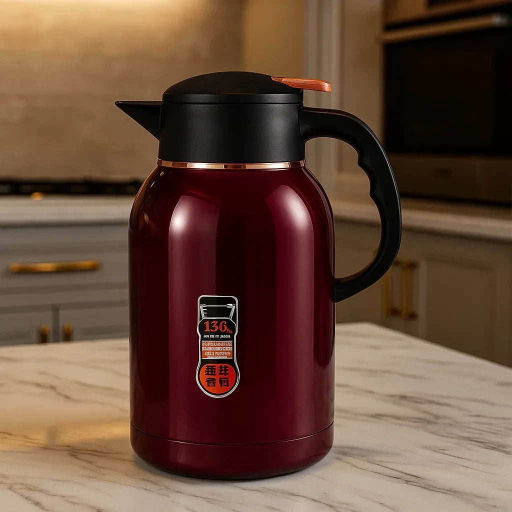 1.6L Stainless Steel Thermal Purple Flask – Hot & Cold Insulated